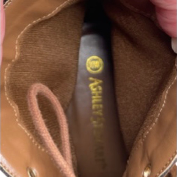 SOLD Ashley Stewart Suede Fringe Ankle Boots Heels SIZE 10W - Picture 5 of 5